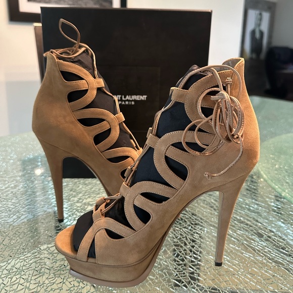 New YSL gladiator heel suede - Picture 1 of 8
